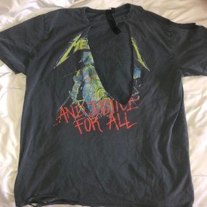 Metallic Designer band tee